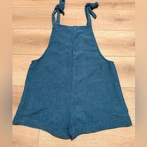 SHEIN Blue Corduroy Romper